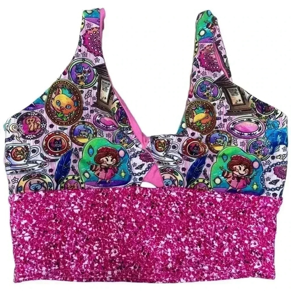Handmade Harry Potter Umbridge Bralette Twist Bra | Sports Bra Loungewear– Small